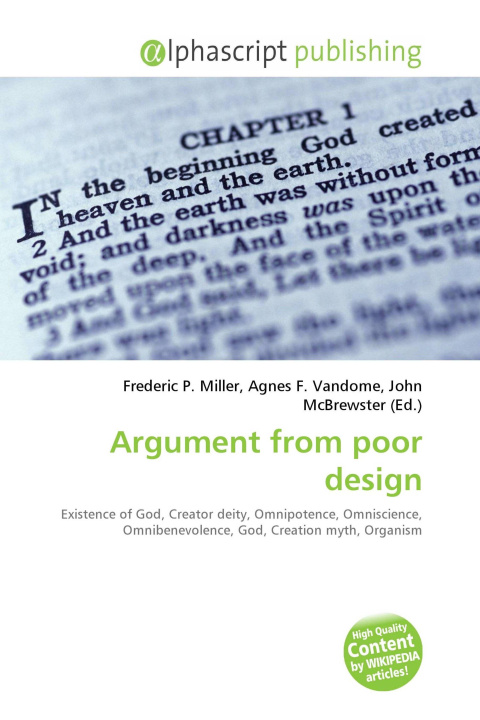 Book Argument from poor design Agnes F. Vandome