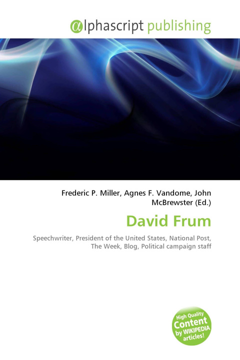 Book David Frum Agnes F. Vandome