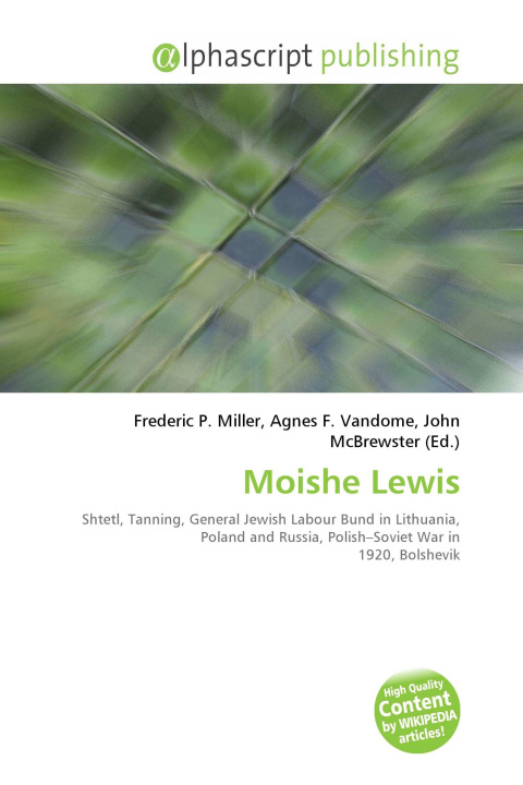 Kniha Moishe Lewis Agnes F. Vandome