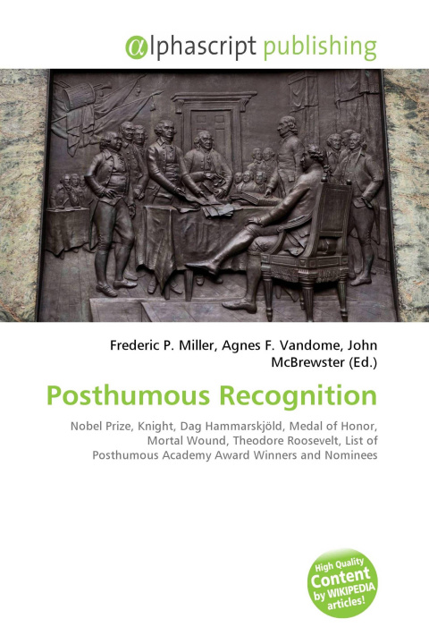 Kniha Posthumous Recognition Agnes F. Vandome