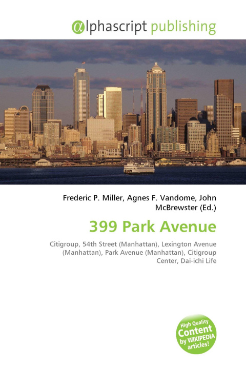 Kniha 399 Park Avenue Agnes F. Vandome