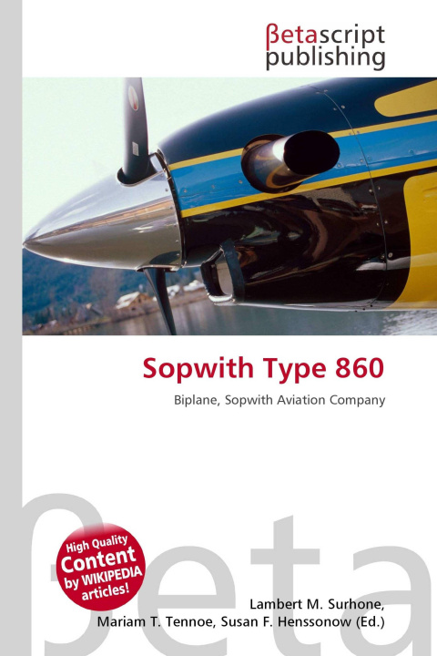 Kniha Sopwith Type 860 Mariam T. Tennoe