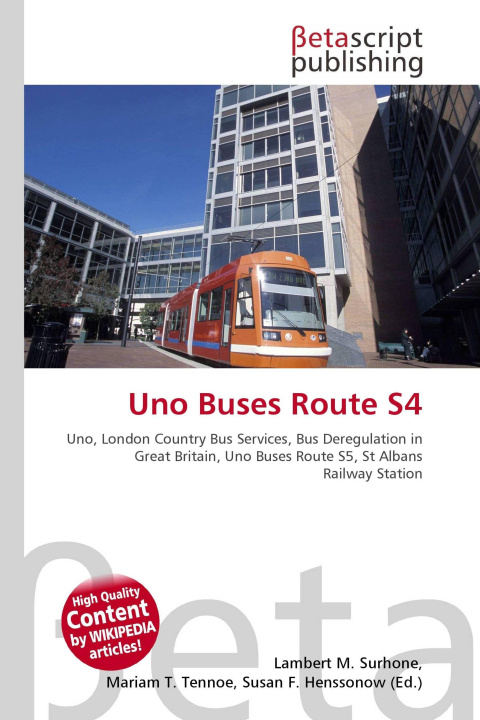 Kniha Uno Buses Route S4 Mariam T. Tennoe