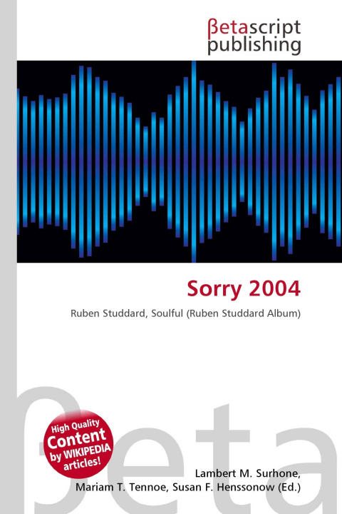 Kniha Sorry 2004 Mariam T. Tennoe