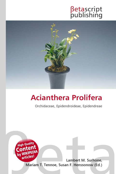 Knjiga Acianthera Prolifera Mariam T. Tennoe