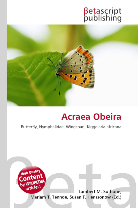 Kniha Acraea Obeira Mariam T. Tennoe