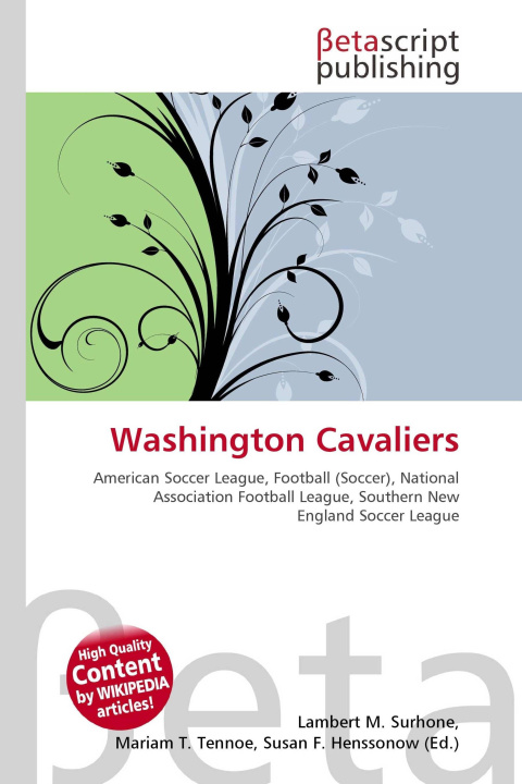 Knjiga Washington Cavaliers Mariam T. Tennoe