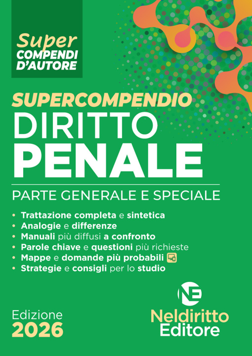 Книга Supercompendio di diritto penale 2026 