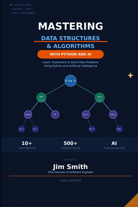 Knjiga Mastering Data Structures and Algorithms with Python and AI Jim Smith