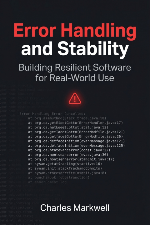 Kniha Error Handling and Stability Charles Markwell