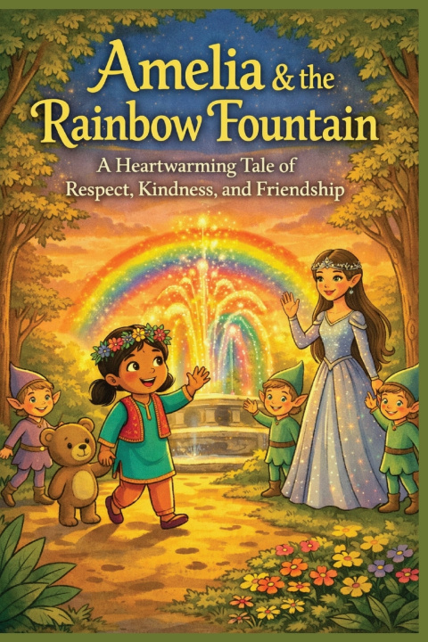 Boek Amelia & the Rainbow Fountain Terence Olive