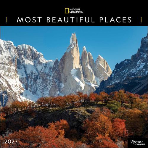Kalendář/Diář CAL 27 NAT GEO MOST BEAUTIFUL PLACES WALL