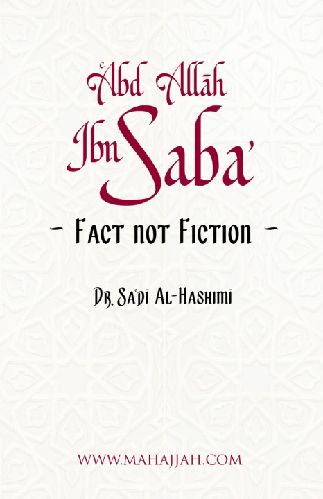 Kniha ʿAbd Allah ibn Sabaʼ Dr. Saʿdī Al-Hāshimī