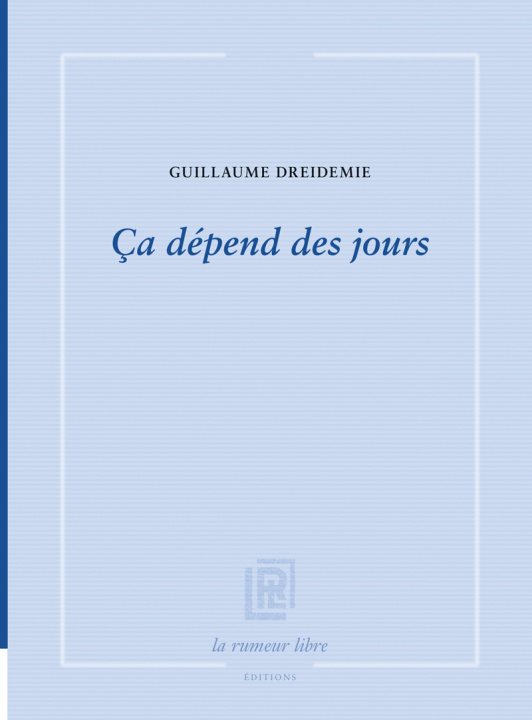Kniha ça dépend des jours Dreidemie