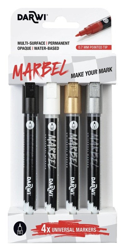 Kniha Sada akrylových fixů Marbel 0,7mm BASIC 