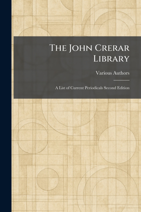 Knjiga The John Crerar Library 