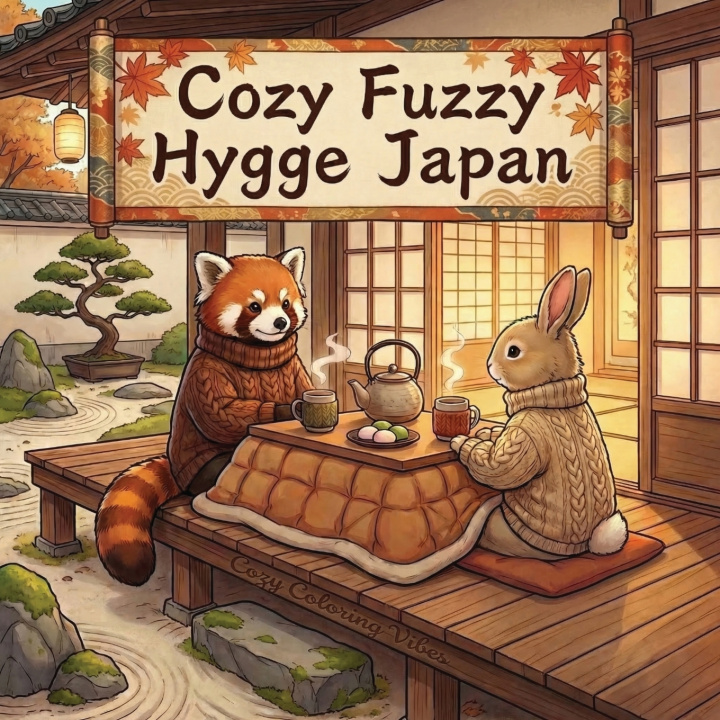 Kniha Cozy Fuzzy Hygge Japan Cozy Coloring Vibes