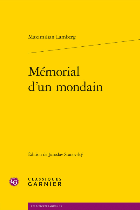 Книга Mémorial d'un mondain Lamberg maximilian