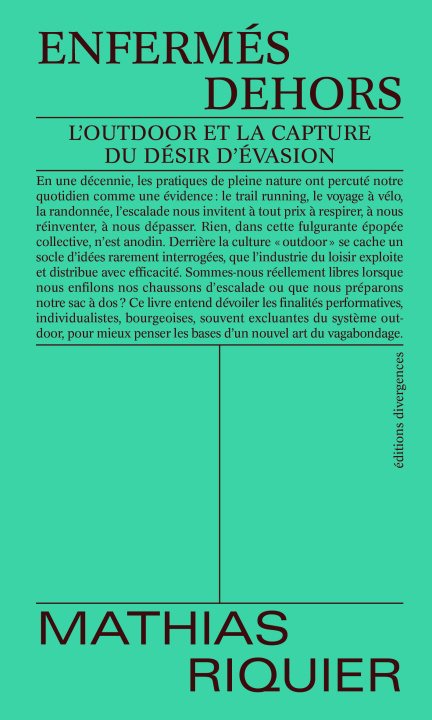 Libro Enfermés dehors Mathias Riquier