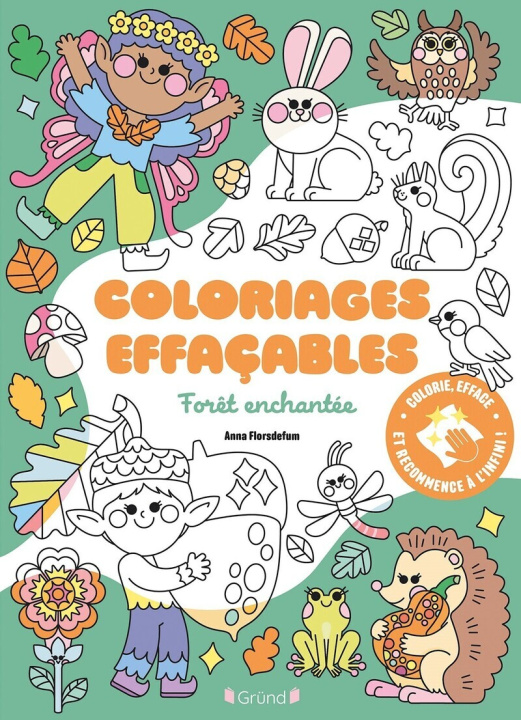 Kniha Coloriages effaçables - Forêt enchantée 