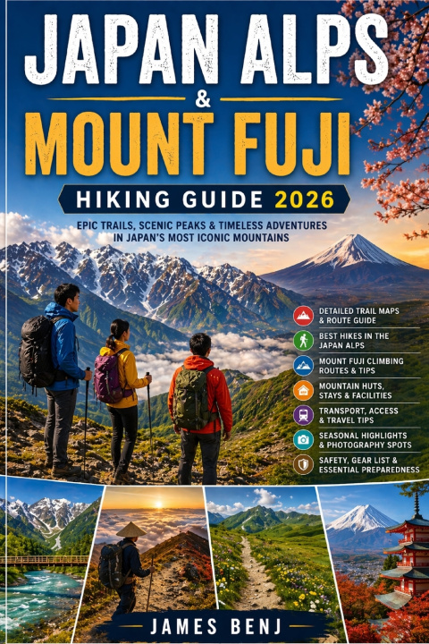 Kniha JAPAN ALPS & MOUNT FUJI HIKING GUIDE 2026 James Benj