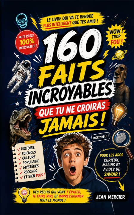 Kniha 160 FAITS INCROYABLES QUE TU NE CROIRAS JAMAIS ! Jean Mercier