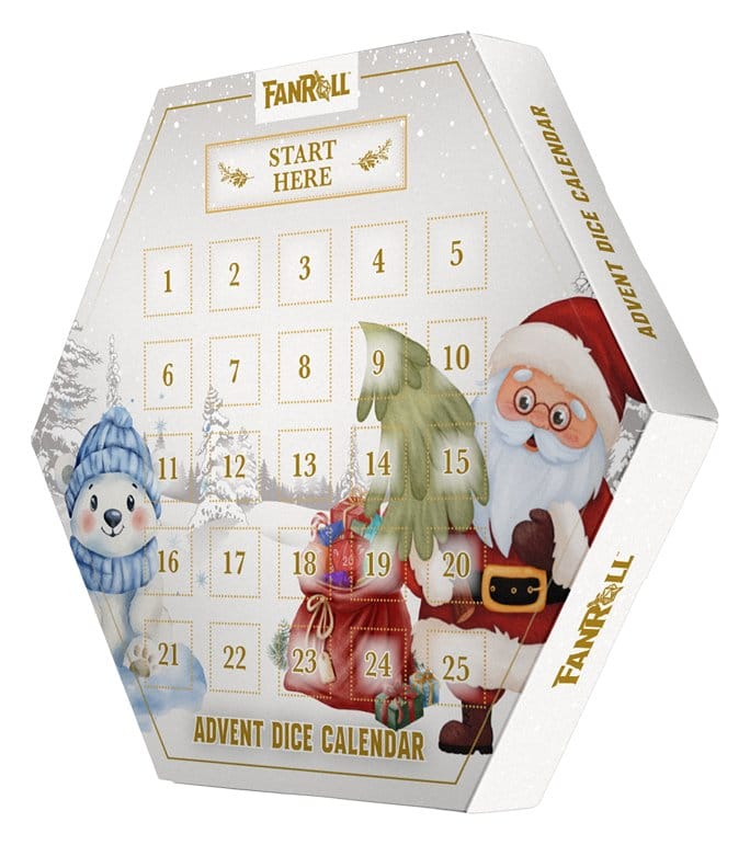 Koledar/Rokovnik FanRoll Advent Calendar Holiday Dice 2026 