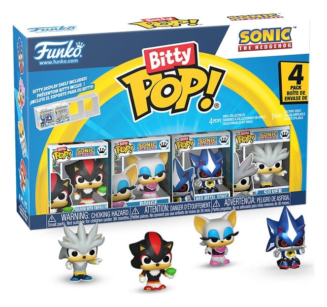 Spiel/Spielzeug Sonic Bitty POP! Vinyl Figure 4-Pack Shadow 2,5 cm 