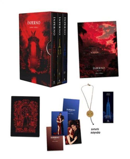 Knjiga Inferno 1 - 2 - 3 Kitap Kutulu, Ciltli, Kolyeli 
