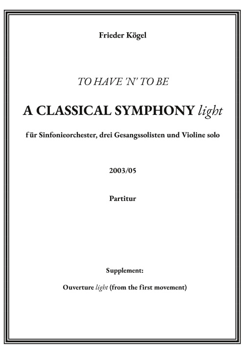 Kniha A Classical Symphony light 