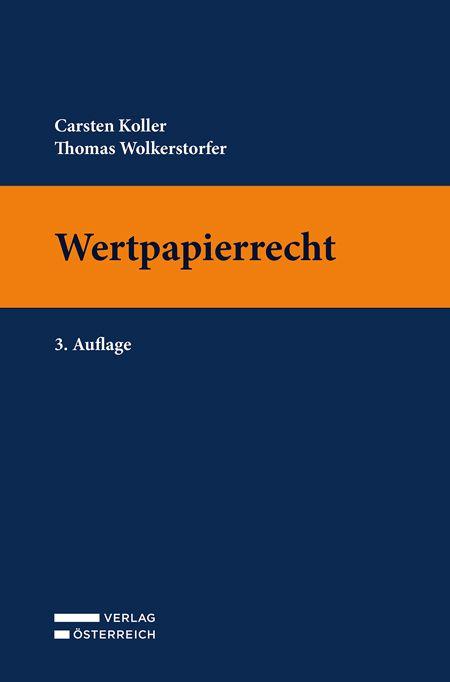 Kniha Wertpapierrecht Thomas Wolkerstorfer