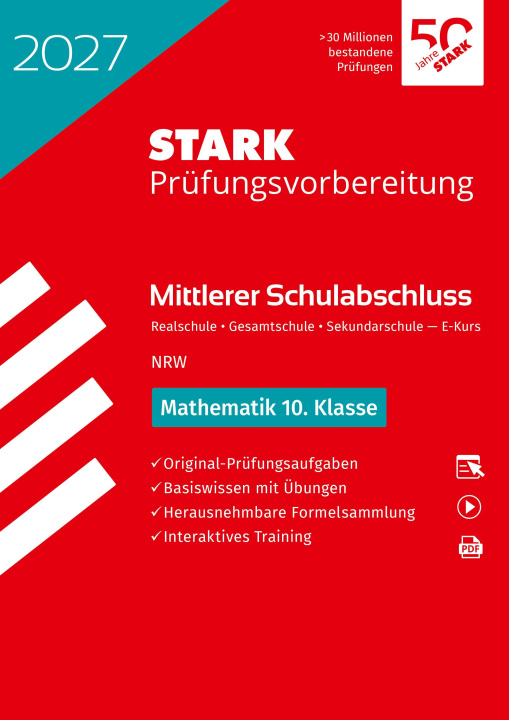Kniha STARK Mathematik - Mittlerer Schulabschluss (MSA) 2027 NRW Realschule/ Gesamtschule EK/Sekundarschule - Prüfungsvorbereitung 