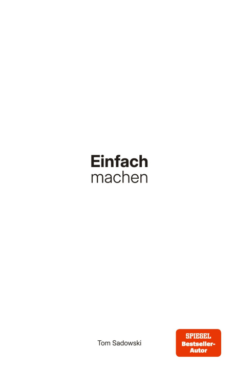 Kniha Einfach machen 
