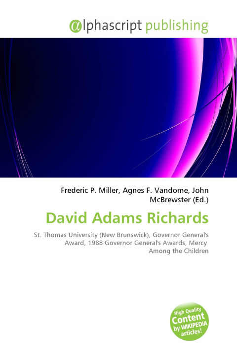 Knjiga David Adams Richards Agnes F. Vandome