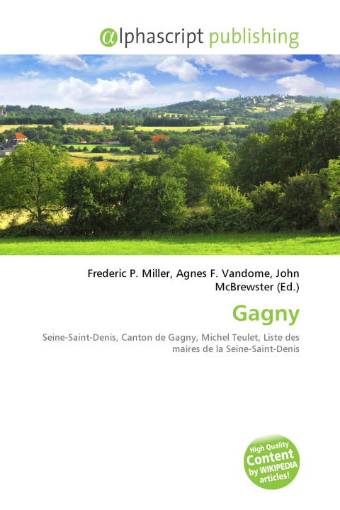 Kniha Gagny Agnes F. Vandome