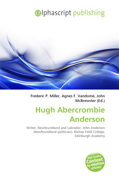 Knjiga Hugh Abercrombie Anderson Agnes F. Vandome
