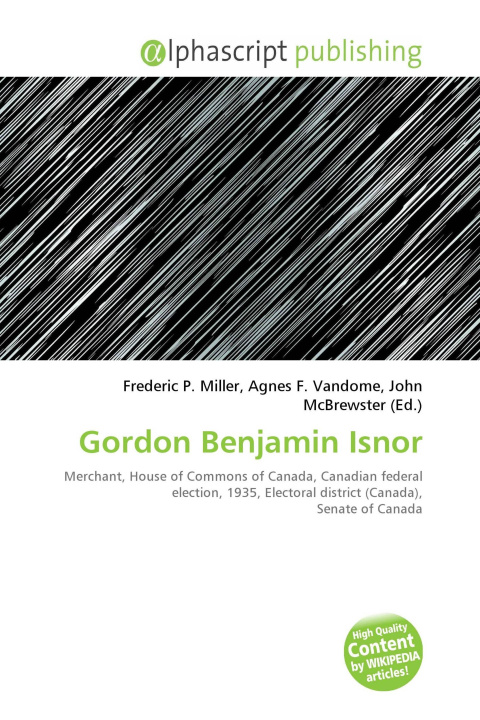 Kniha Gordon Benjamin Isnor Agnes F. Vandome