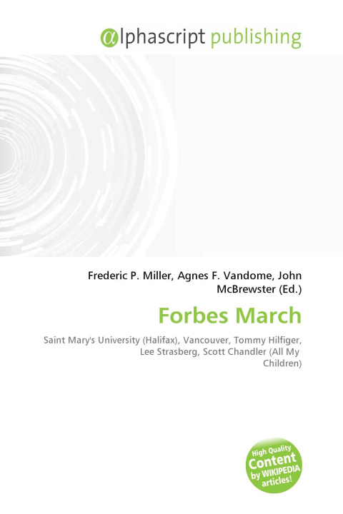 Kniha Forbes March Agnes F. Vandome