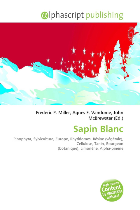 Kniha Sapin Blanc Agnes F. Vandome