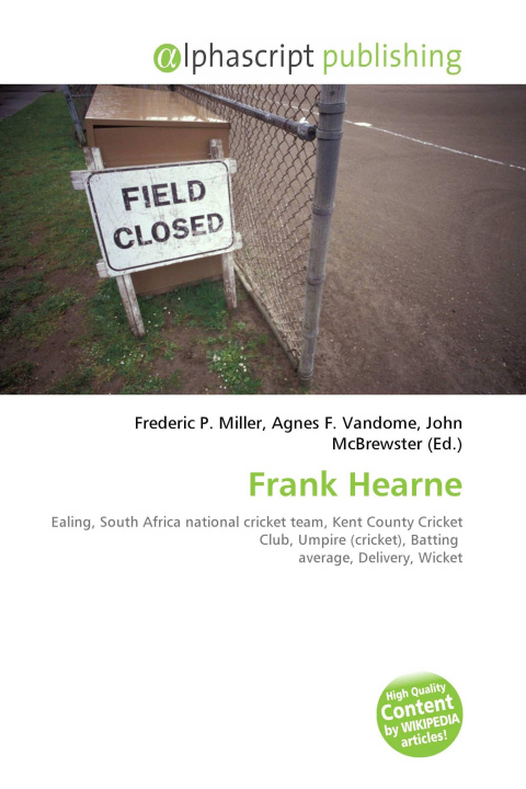 Kniha Frank Hearne Agnes F. Vandome