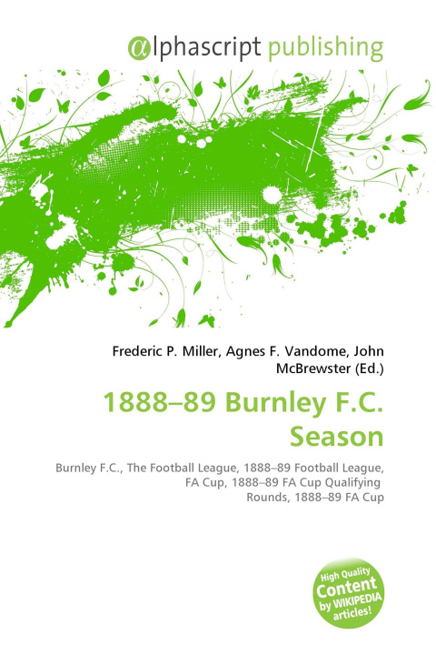 Buch 1888-89 Burnley F.C. Season Agnes F. Vandome