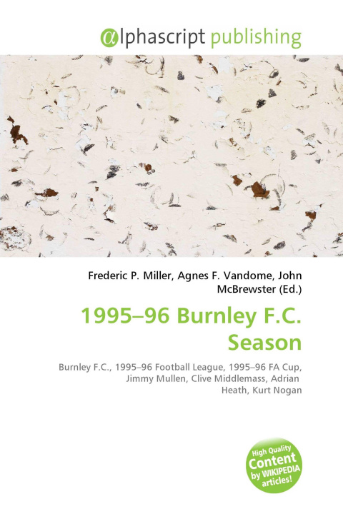 Kniha 1995-96 Burnley F.C. Season Agnes F. Vandome