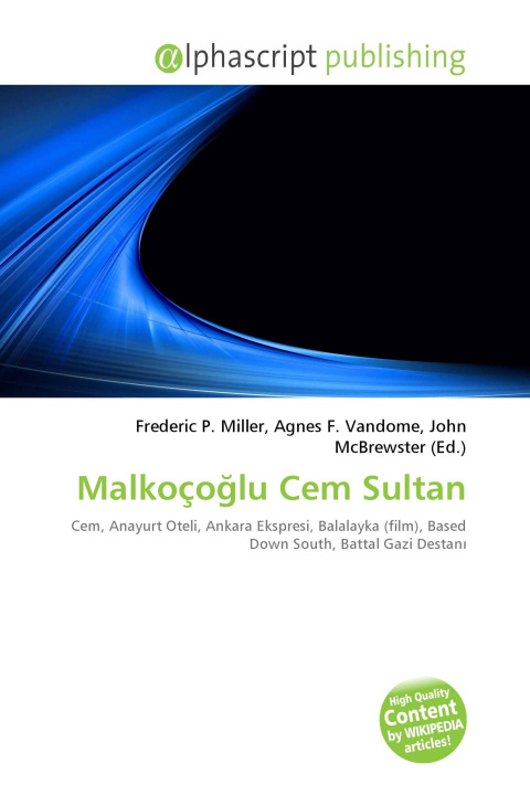 Knjiga Malkoço¿lu Cem Sultan Agnes F. Vandome