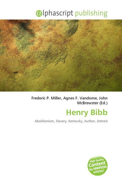 Kniha Henry Bibb Agnes F. Vandome