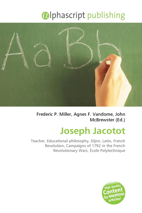 Knjiga Joseph Jacotot Agnes F. Vandome