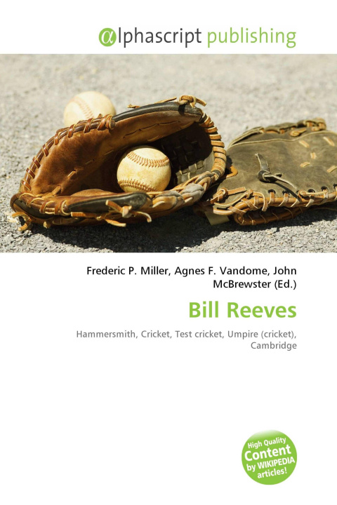 Kniha Bill Reeves Agnes F. Vandome
