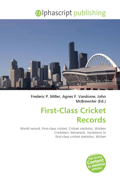 Kniha First-Class Cricket Records Agnes F. Vandome