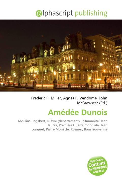 Kniha Amédée Dunois Agnes F. Vandome