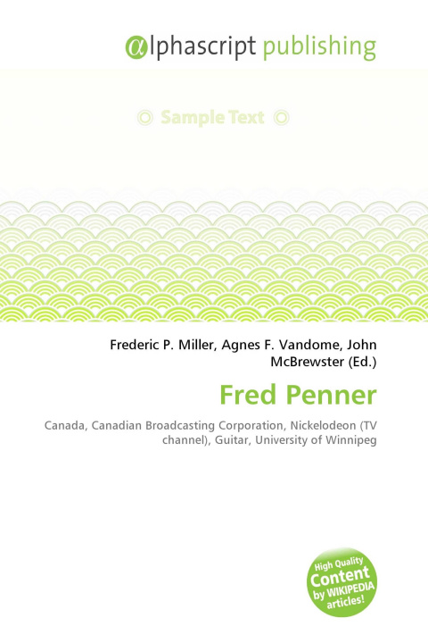 Kniha Fred Penner Agnes F. Vandome