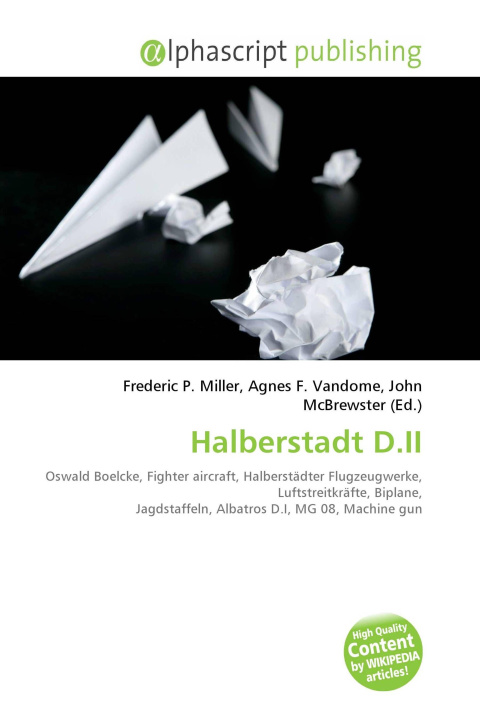 Kniha Halberstadt D.II Agnes F. Vandome